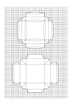 盒子分解图