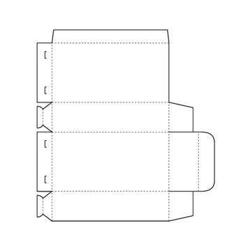 盒子分解图