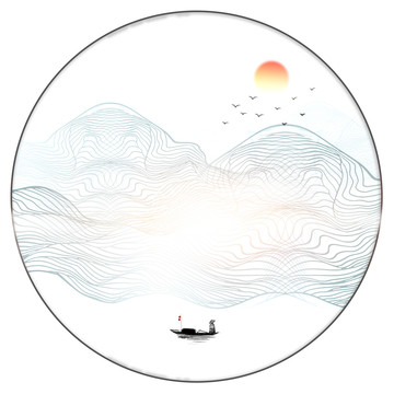 水墨山水畫