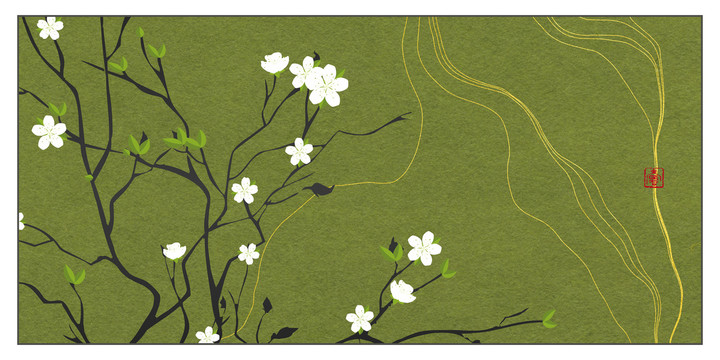 梅花插圖