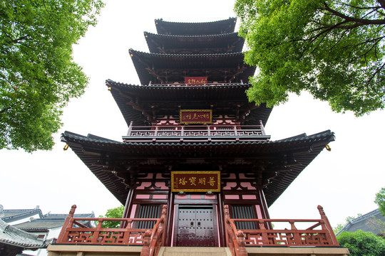 江苏苏州寒山寺普明宝塔