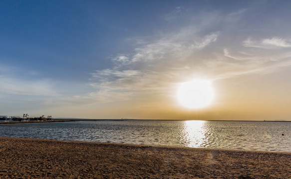 埃及红海的早霞