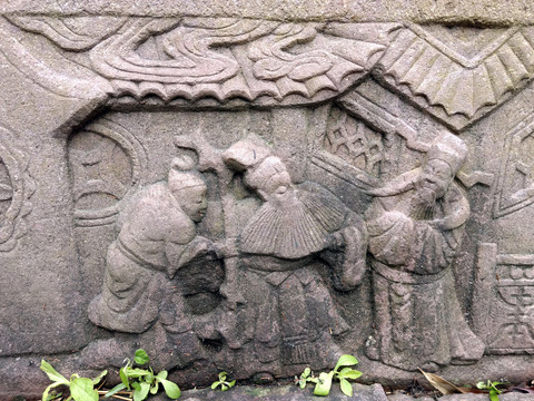 古代神仙石雕