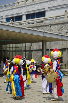 韩国景福宫农乐表演