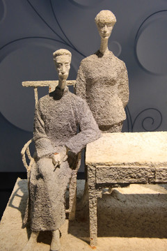 夫妻雕像