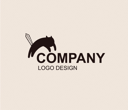 領帶西裝貓LOGO