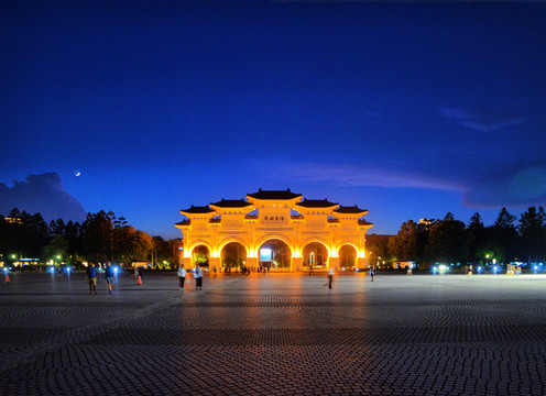 台北自由广场夜景