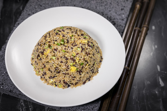 醬菜紫米炒飯1