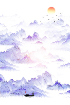水墨裝飾