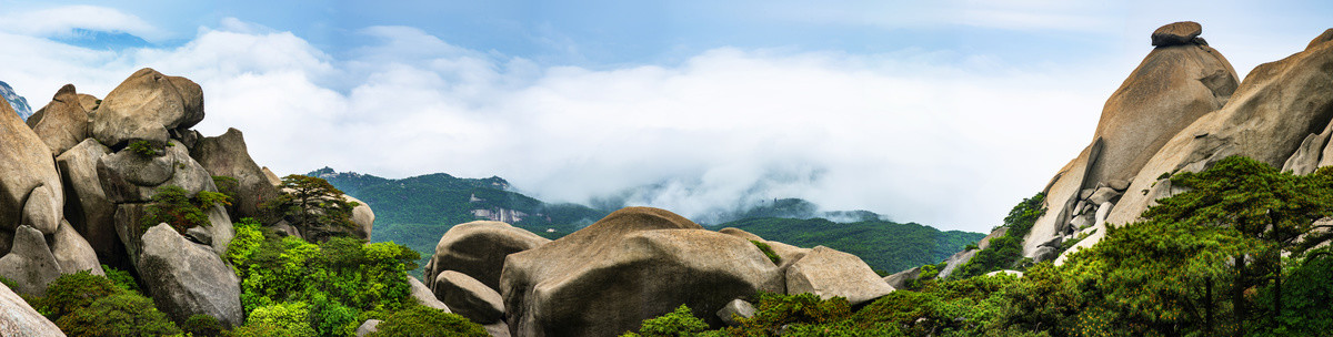 天柱山云海奇观全景大图