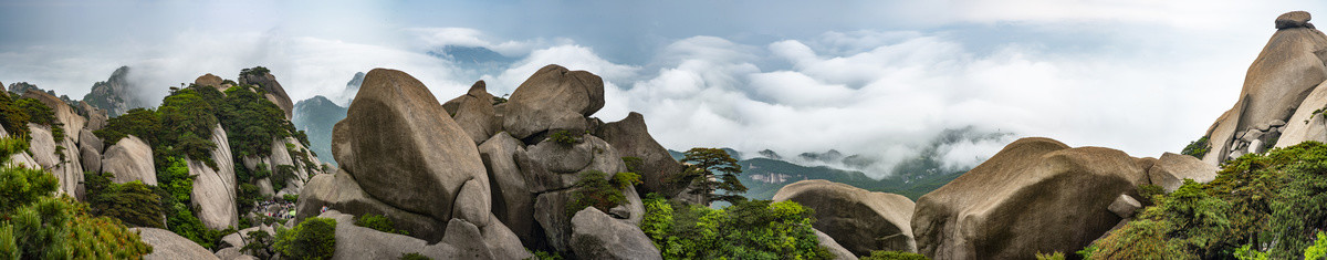 天柱山云海奇观全景大图