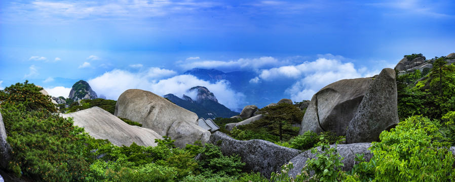 天柱山云海奇观全景大图