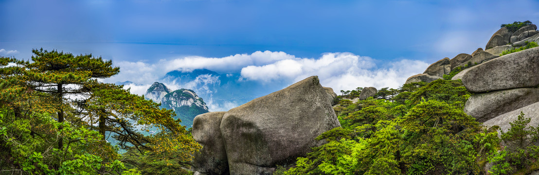 天柱山云海奇观全景大图