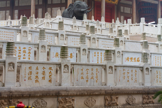 常州天宁禅寺天宁宝塔护栏碑廊