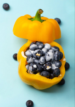 蓝莓辣椒健康饮食