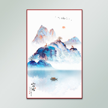 新中式山水裝飾畫
