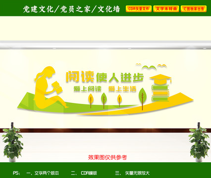 閱讀室文化墻