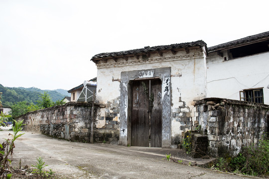 乡村徽派建筑门墙