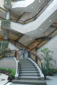 上海市博物馆楼梯