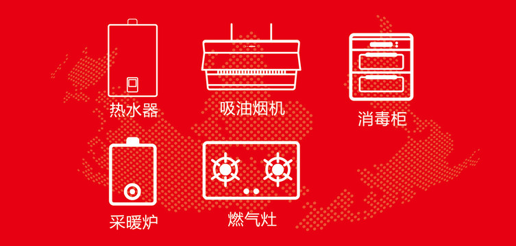 热水器油烟机采暖炉燃气灶图标