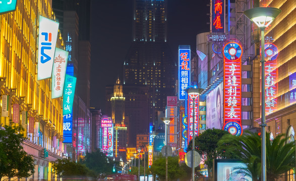 上海南京路夜景