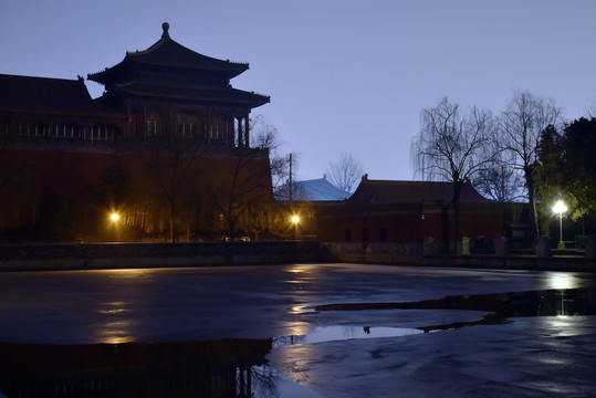 午门城楼夜景