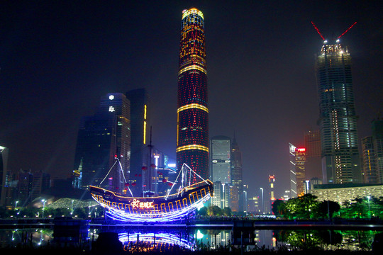 海心沙夜景