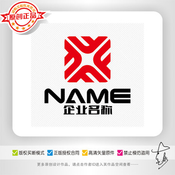 F字母金融装饰包装建筑logo