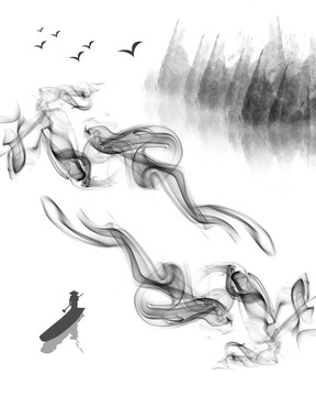 抽象畫水墨畫裝飾畫山水畫