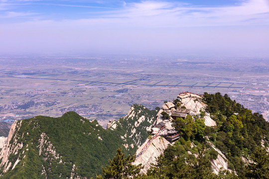 华山西峰俯瞰