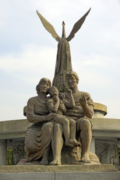 韩国青瓦台广场凤凰雕塑