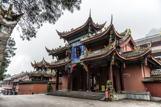 重庆綦江古剑山净音寺风光