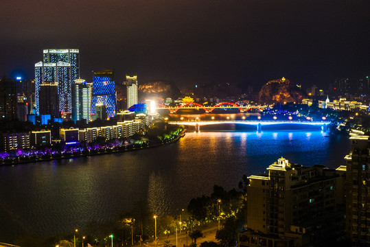 柳州市夜景图