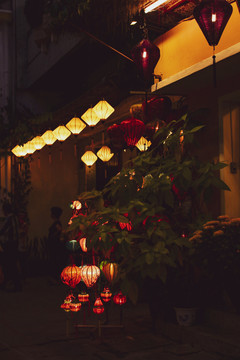 越南会安夜景灯笼