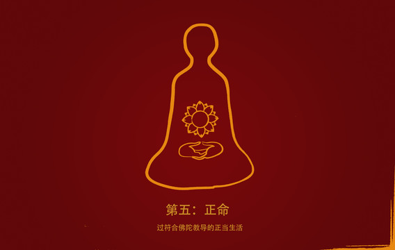 佛教語八正道第五正命