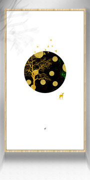 點(diǎn)線面裝飾畫