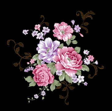 花團(tuán)錦簇牡丹