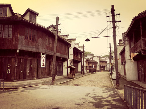 旧上海老街场景