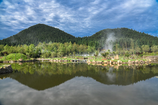 浙江遂昌白马山山顶风光