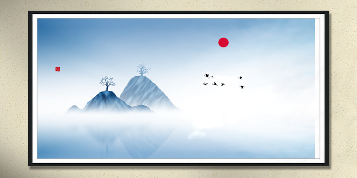 現(xiàn)代抽象意境水墨畫