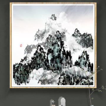 山水壁畫