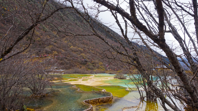 四川黄龙风景之秋景