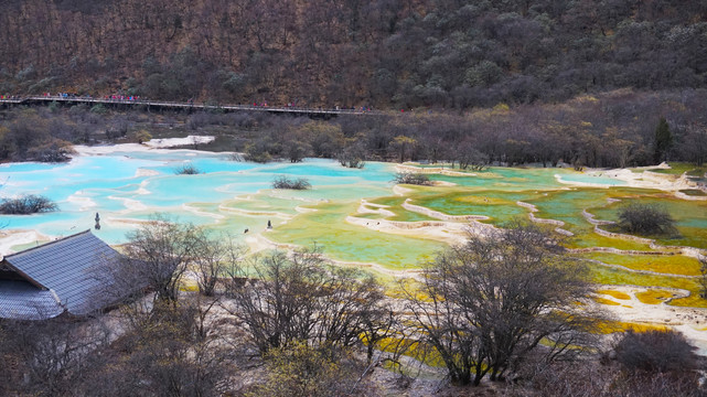 四川黄龙风景之秋景