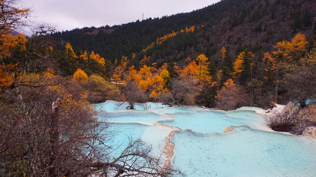 四川黄龙风景之秋景