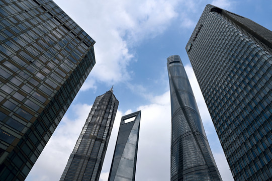 上海陆家嘴现代化建筑群