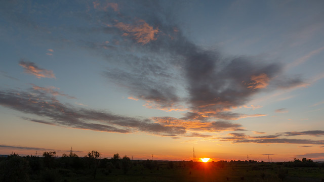 夕阳西下