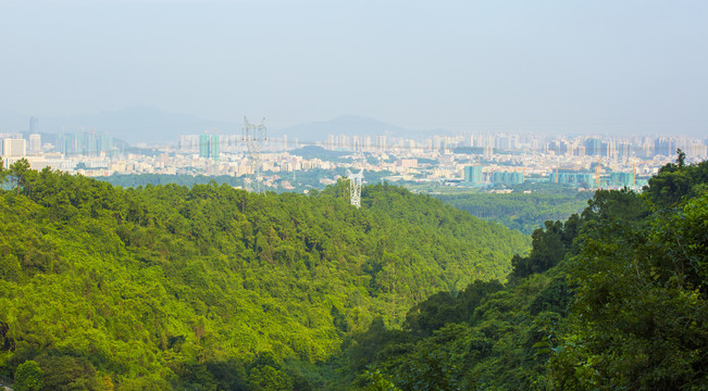 山谷中的观音寺庙