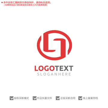 L字母标志logo