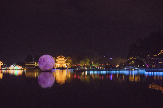 昆明大观楼夜景