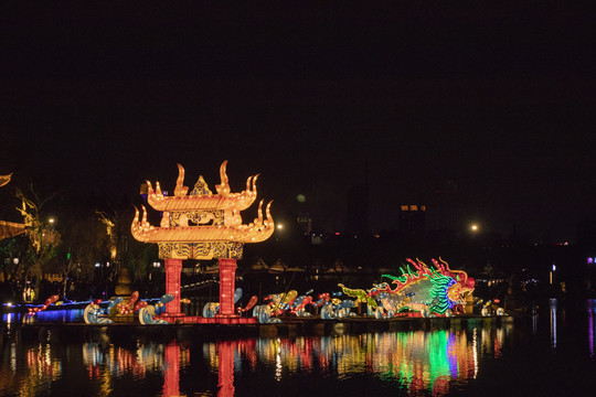 昆明大观楼夜景